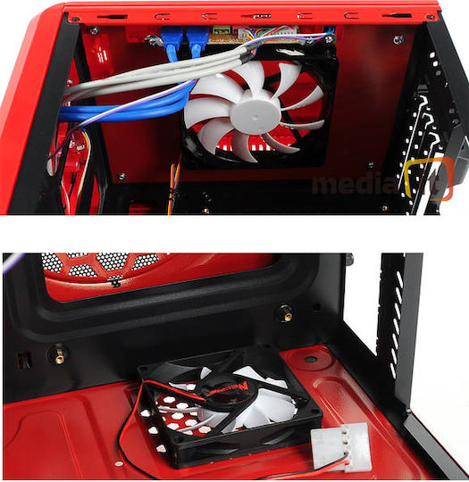 NCORE SC260 Mini Tower Κουτί Υπολογιστή Κόκκινο