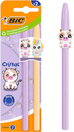 303746 Figurină Cristal Pachet 2 Mov Portocaliu Eu