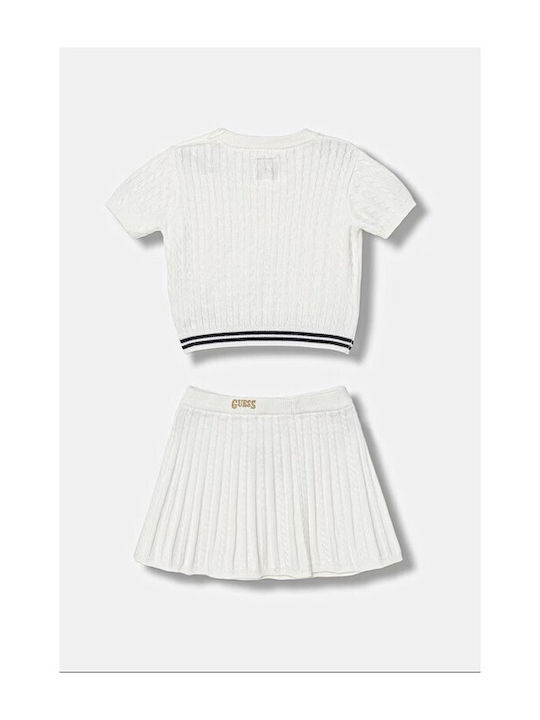 Guess Kinderbekleidungsset mit Rock Weiß 2 Stück