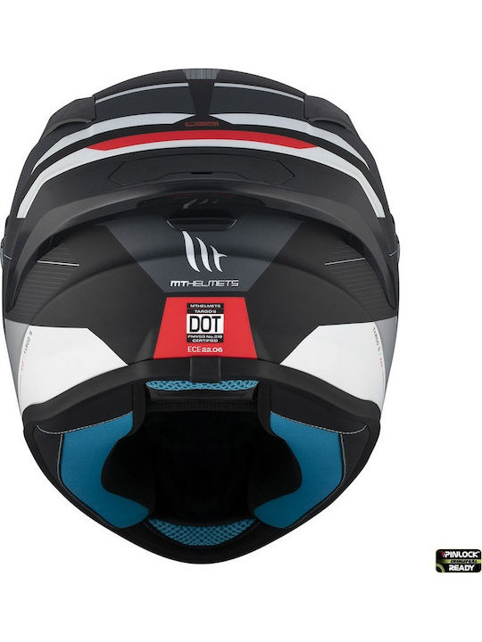 MT Targo S Kay B2 Matt Grau Motorradhelm Volles Gesicht ECE 22.06 Gewicht 1500gr