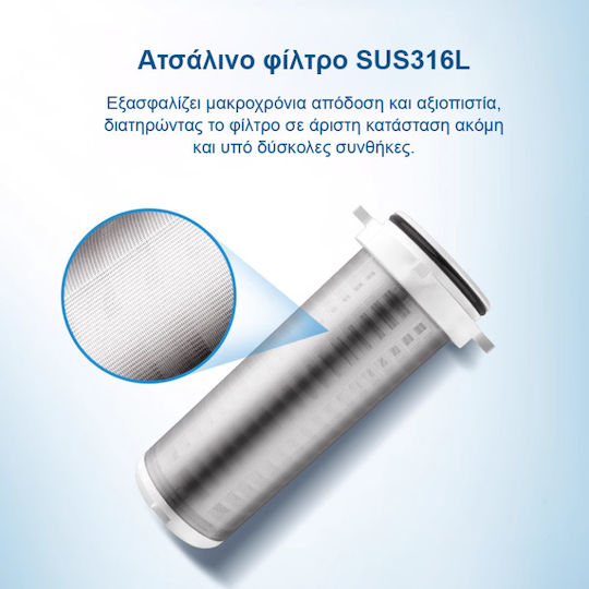 Philips AquaShield Συσκευή Φίλτρου Νερού Κεντρικής Παροχής Διατομής 3/4'' AWP1835