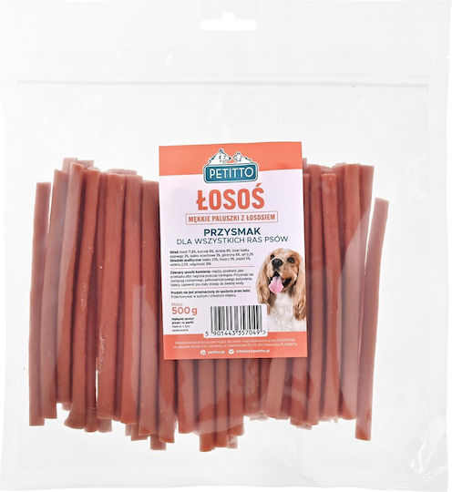 Λιχουδιές Σνακ Σκύλων Petitto Salmon Sticks 500g