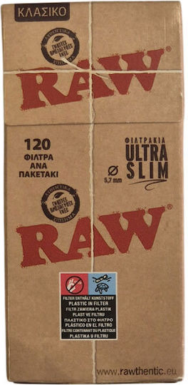 Raw Filter-Tipps 120 Stück Ultra Slim