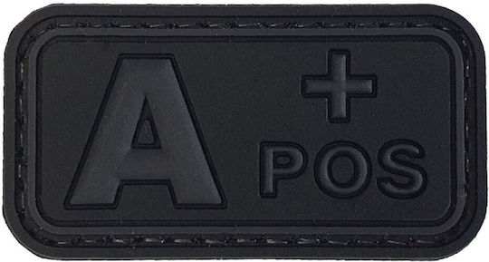 Ομάδα Αίματος Small Μαύρο-γκρι Σήμα Pvc 3d Ομάδα Αίματος Αβ+