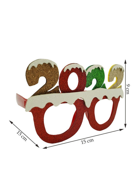 New Year's Eve Party Glasses 2022 Red Plastic Polyester Alista Home