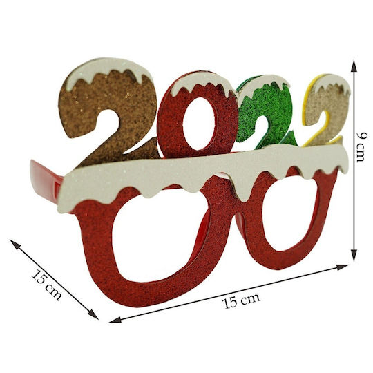 New Year's Eve Party Glasses 2022 Red Plastic Polyester Alista Home
