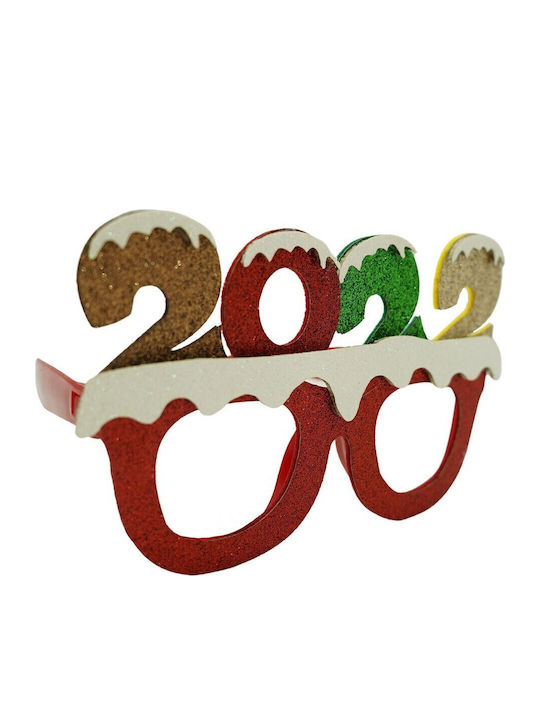 New Year's Eve Party Glasses 2022 Red Plastic Polyester Alista Home