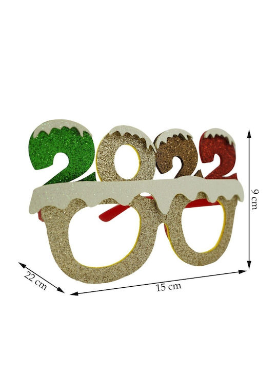 New Year's Eve Party Glasses 2022 Beige Plastic Polyester Alista Home