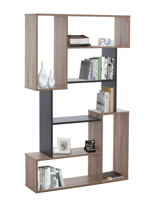 Bookcase Shay Grey 85x22x140cm