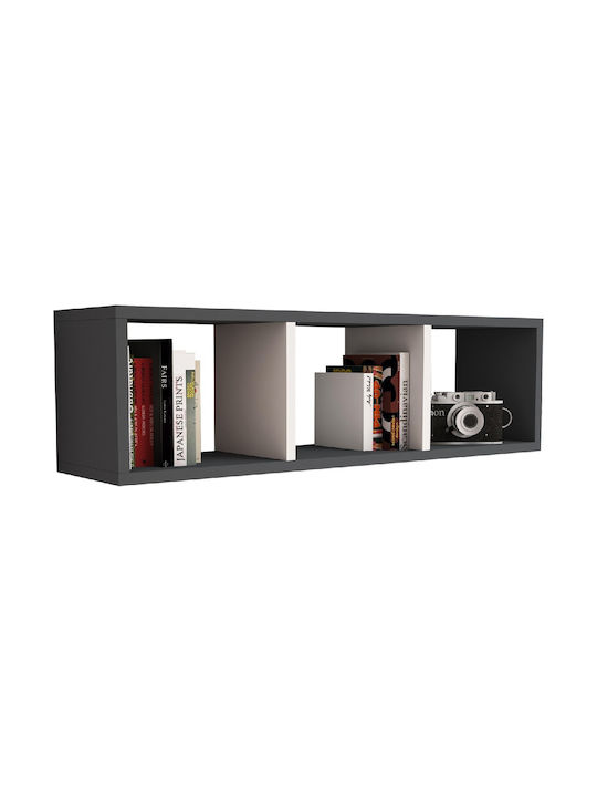 Shelf Wall Charcoal 90x22x25.6cm