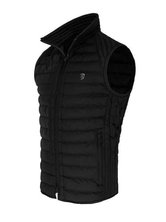 Sleeveless Puffer Jacket Waterproof and Windproof Black