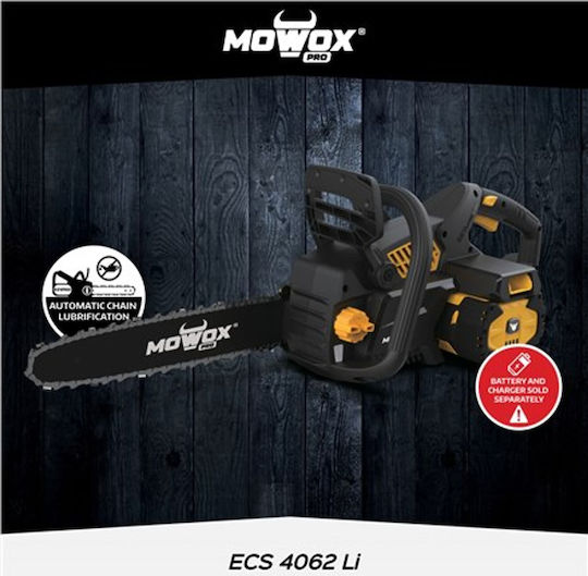 Mowox ECS 4062 Li Αλυσοπρίονο Μπαταρίας Solo Brushless 62V 5kg με Λάμα 40cm