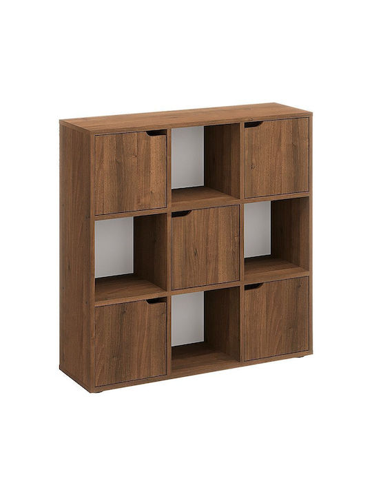 Βιβλιοθήκη Bookel Καρυδί 88.5x27.5x89.3εκ.