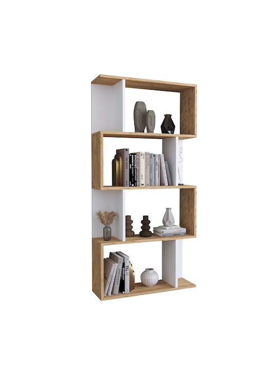 Βιβλιοθήκη Chiumbo Μπεζ 72x22x147εκ.