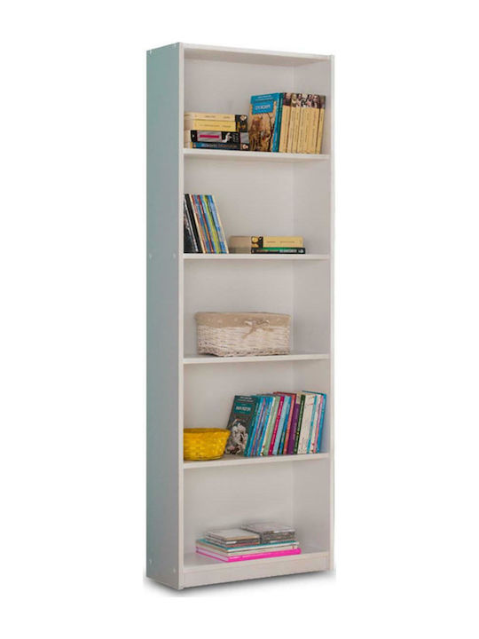 Βιβλιοθήκη Max Λευκή 58x23x170εκ.