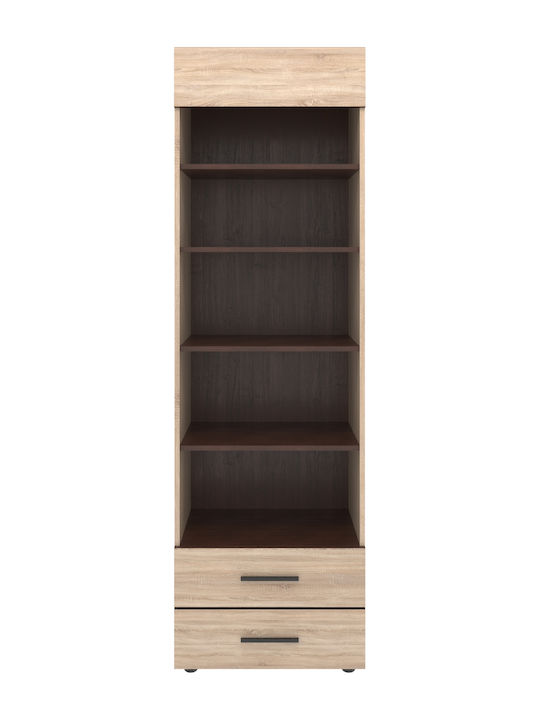 Βιβλιοθήκη Solo 2s Sonoma - Wenge 60x41x197εκ.