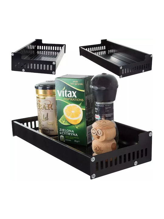 Raft Perete Negru 30x13x5.5cm
