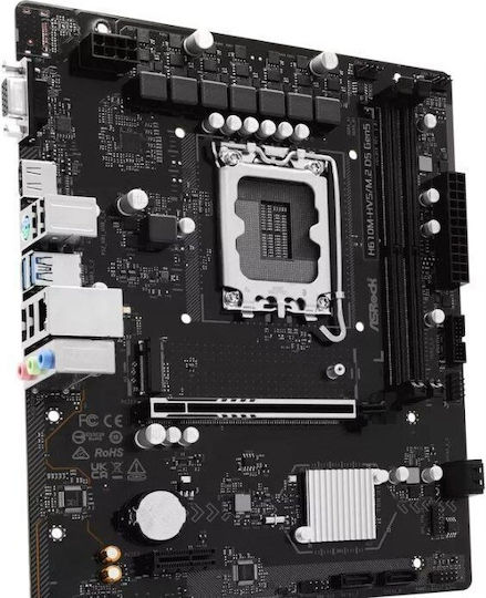 ASR H610M-HVS/M.2 D5 rev. 5.0 Motherboard Micro ATX με Intel 1700 Socket