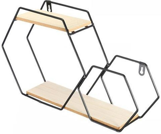 Ράφι Minimal Μαύρο 25x12x25εκ.