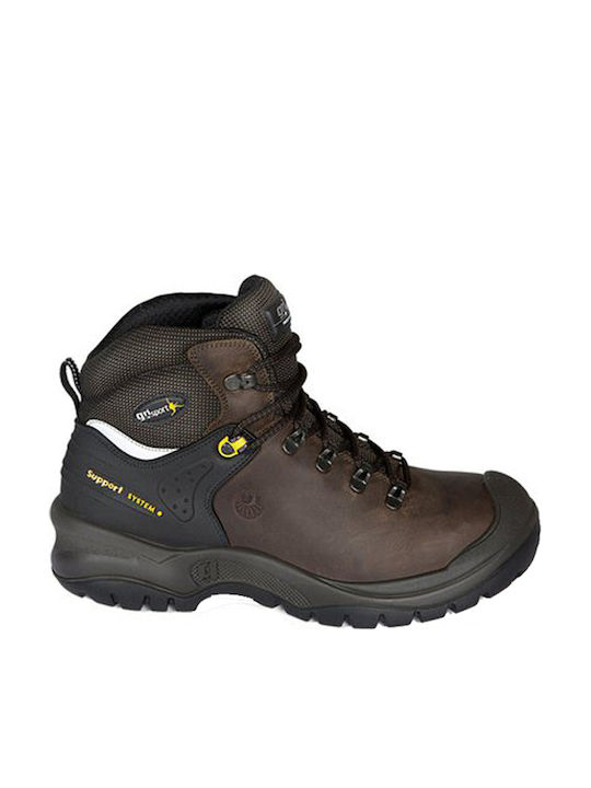 Grisport Cortina Wasserdicht Stiefel Sicherheit Braun S3 mit Zertifizierung P, HI, HRO,SRC