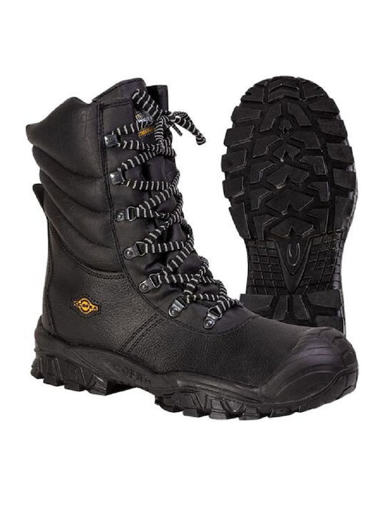 Cofra Ural Wasserdicht Stiefel Sicherheit Schwarz S3 mit Zertifizierung P, CI,SRC