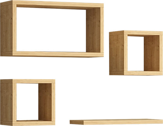 Shelf Wall Babine 84x15x44cm Oak Shelf Wall Babine 84x15x44cm Oak