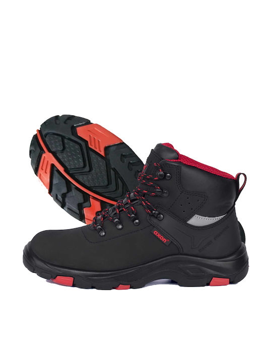 Axon Power Waterproof Boots Safety Black S3 with Certification HRO,SRC