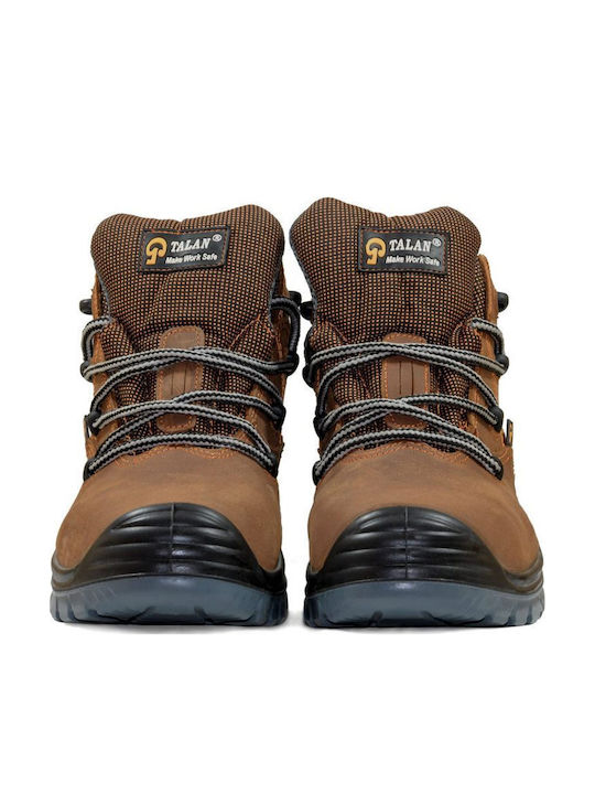 Talan Planet Wasserdicht Stiefel Sicherheit Braun S3 mit Zertifizierung SRA,SRC