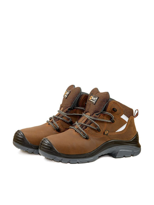Talan Planet Wasserdicht Stiefel Sicherheit Braun S3 mit Zertifizierung SRA,SRC