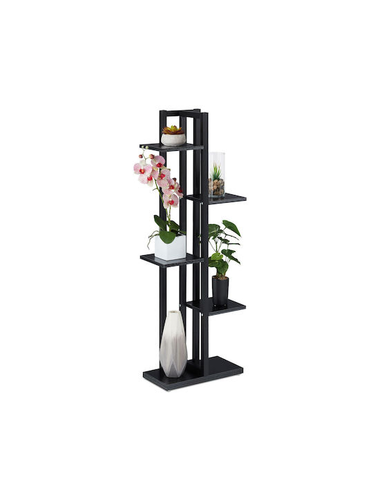 Bibliotecă Neagră 117x43x22 cm