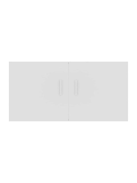 Wand Wohnzimmer Nischenschrank aus Spanplatte Weiß 80x39x40cm