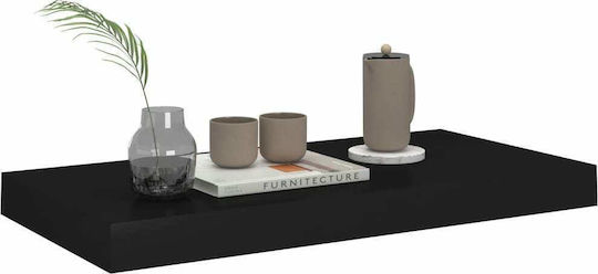 Rafturi De Perete (2 Bucăți) 50x23x3.8 Cm Negru Rafturi De Perete (2 Bucăți) 50x23x3.8 Cm Negru