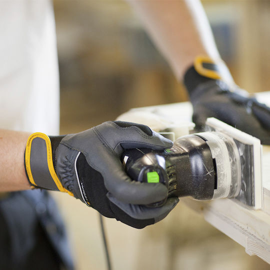 Ejendals Tegera Arbeitshandschuhe Schwarz Synthetisches Leder 1Stück
