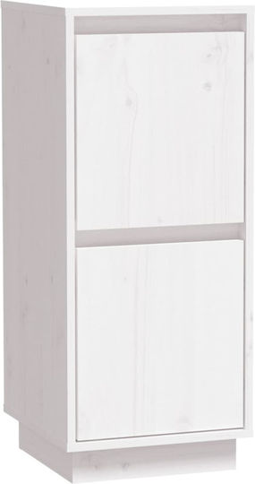 Living Room Cabinet Made of Natural Solid Wood 31.5x34x75cm