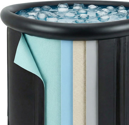 Piscină Rotundă PVC 320lt Gonflabilă 90x75cm Neagră