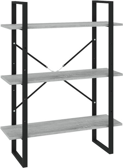 Grey Bookcase 80x30x105cm Grey Bookcase 80x30x105cm