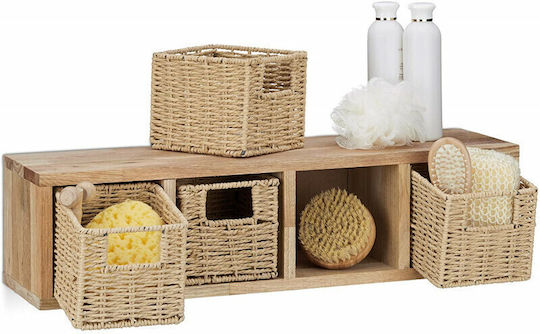 Shelf Wall 61.5x18x16cm Beige Shelf Wall 61.5x18x16cm Beige