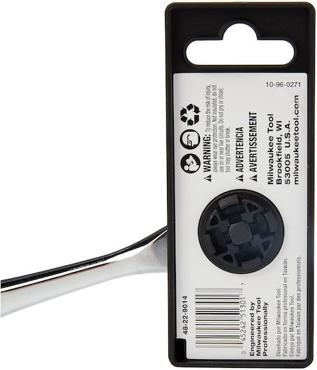 Milwaukee Chei cu clichet 90 Dinti cu Patrat 1/4" Lungime 15.2cm.