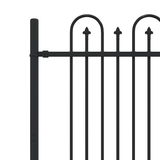 vidaXL Material pentru Împrejmuire Grădină din Oțel 200x150x150buc 1buc Black