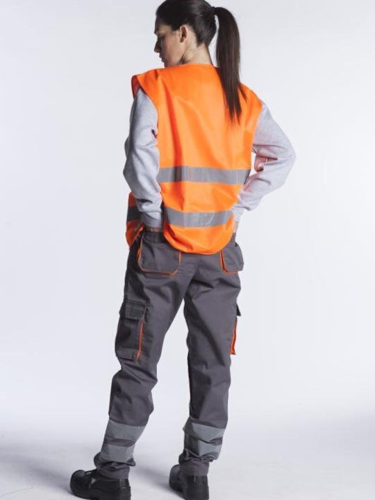 Fageo Men's Safety Vest with Reflective Film Orange