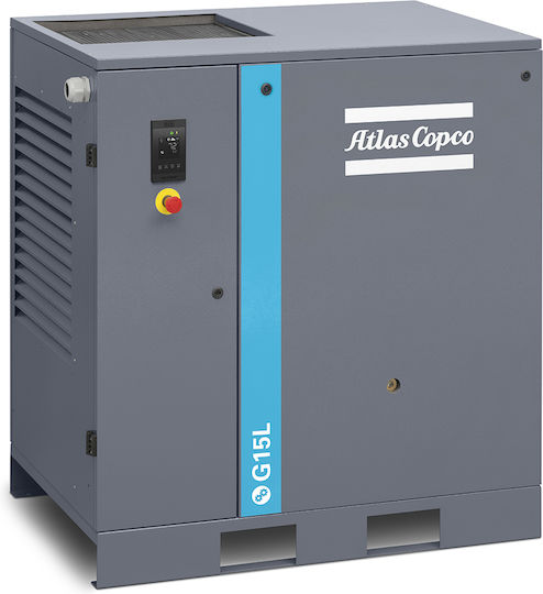 Atlas Copco G15P Въздушен компресор 145дБ с Мощност 20к.с и Резервоар 270лт 8153289155
