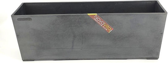 ArtPlast Planter Box Plastic Gray 50x16.1cm.