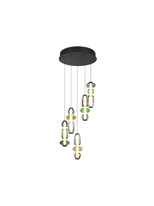 Trio Lighting Κρεμαστό Φωτιστικό Πολύχρωμο 42x200εκ.
