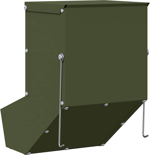 vidaXL Hamster olive Feeder with Capacity 1.5kg 17.5x26x28.5cm.
