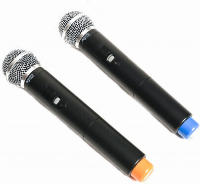 Audio Club X102 Wireless Handheld Microphone Set for Vocals