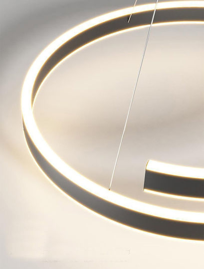 ArkoLight Κρεμαστό Φωτιστικό Μαύρο LED με Ρυθμιζόμενο Λευκό Φως