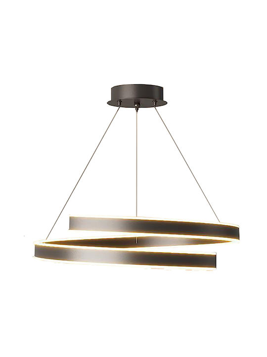 ArkoLight Κρεμαστό Φωτιστικό Μαύρο LED με Ρυθμιζόμενο Λευκό Φως