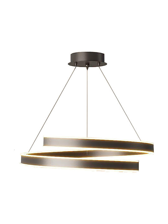 ArkoLight Κρεμαστό Φωτιστικό Μαύρο LED με Ρυθμιζόμενο Λευκό Φως