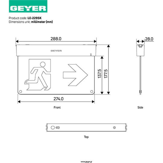 Geyer LED Notfallleuchte