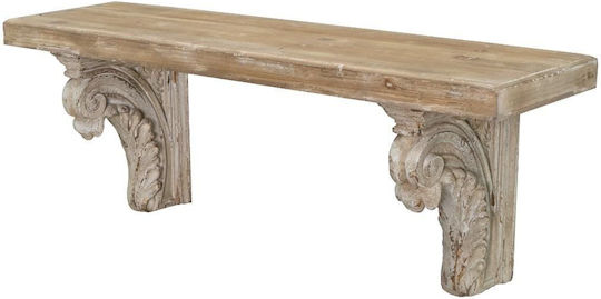 Рафт Стенен Alcott 110x29x40см. White Natural Shade Рафт Стенен Alcott 110x29x40см. White Natural Shade